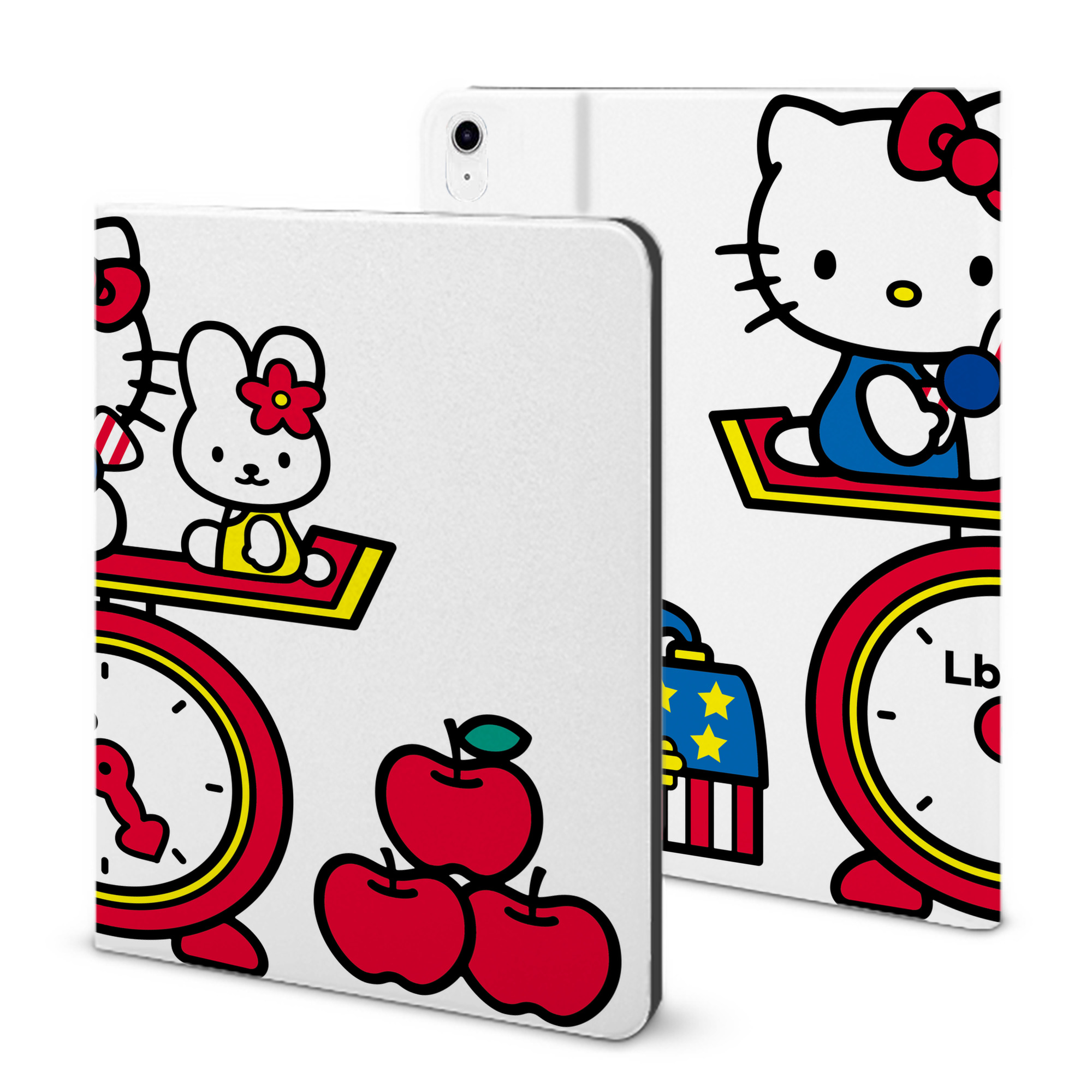 （画像用） Hello Kitty ハローキティ IPad ケース ブック型 PUレザー TPU 耐衝撃 軽量 薄型 ペン収納なし 全面保護 IPad 各モデル対応
